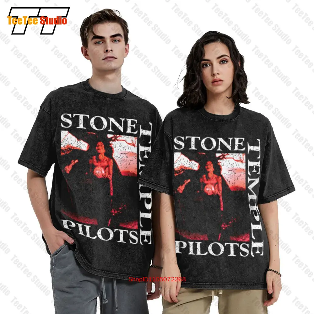 Stone Temple Pilots Core Tree Art Black Adult Vintage Oversized T-Shirt FT8L