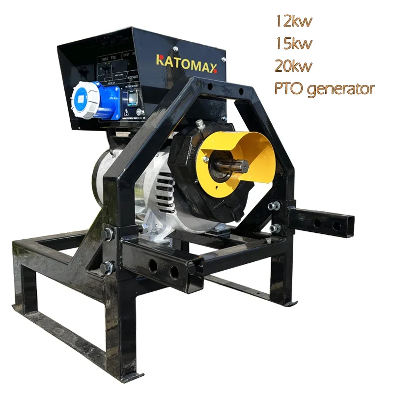 PTO type generator 5、 8、10、12、 15kw  alternator movable   shaft for agriculture