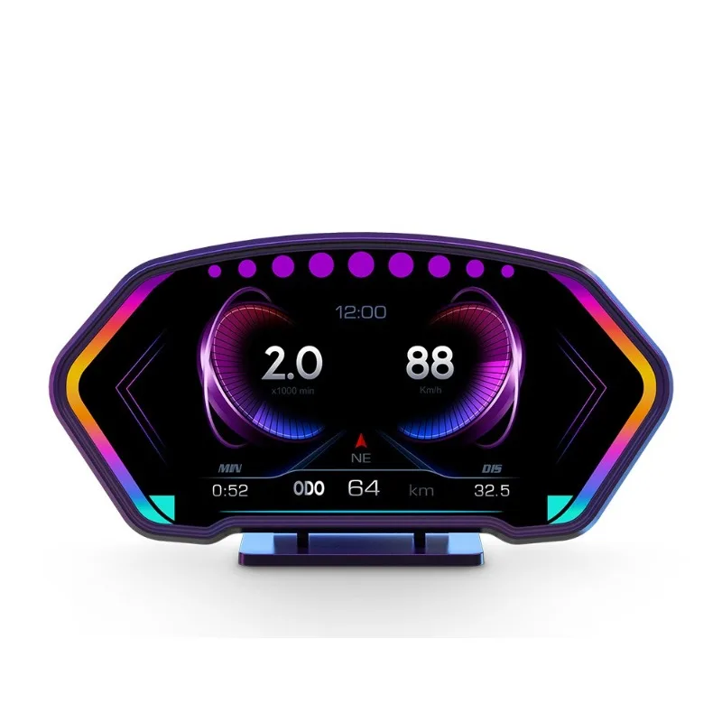 

Подходит для P3, автомобильный проекционный дисплей OBD + GPS, измеритель наклона, спидометр, температура воды, температура масла, турбина