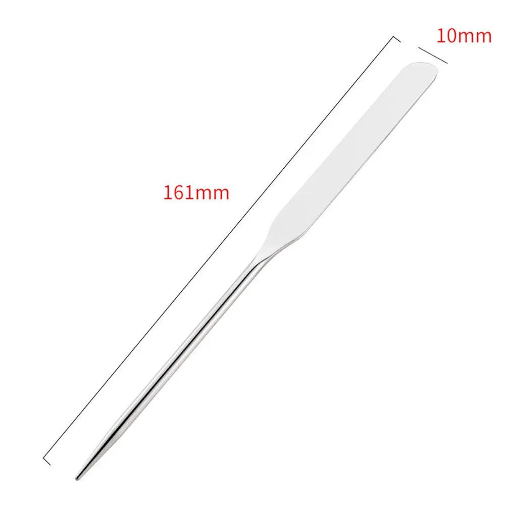 2Pcs Makeup Mixing Rods Stainless Steel Spatula Nail Art Stirring Sticks Foundation Mixer Tool Mixing Stick view 5