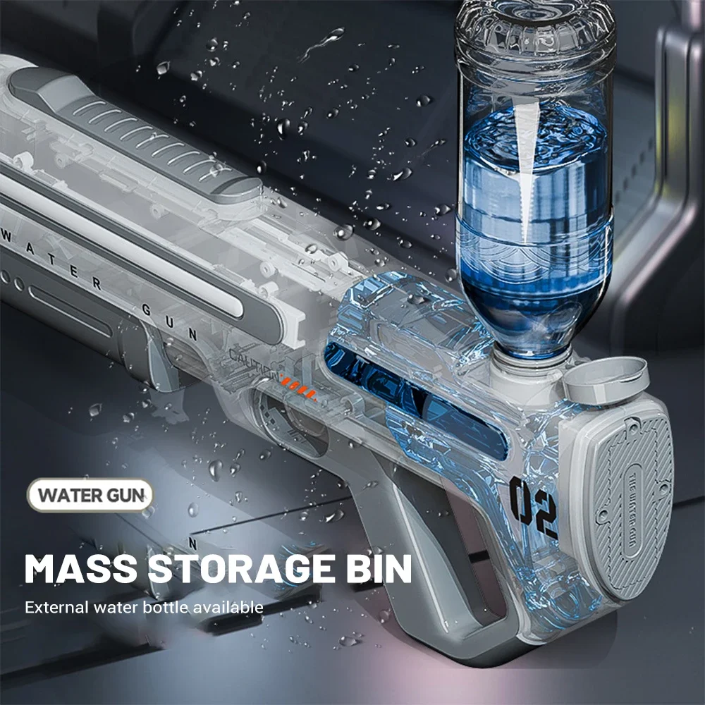 Nuovo impulso elettrico continuo a lungo raggio pistola ad acqua di tiro grande capacità giocattolo da spiaggia estivo all'aperto per regalo per bambini