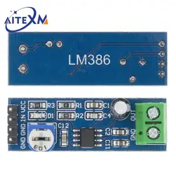 LM386 Audio Power Amplifier Module 200 Times Gain Amplifier Board Mono Power Amplifier 5V-12V Input