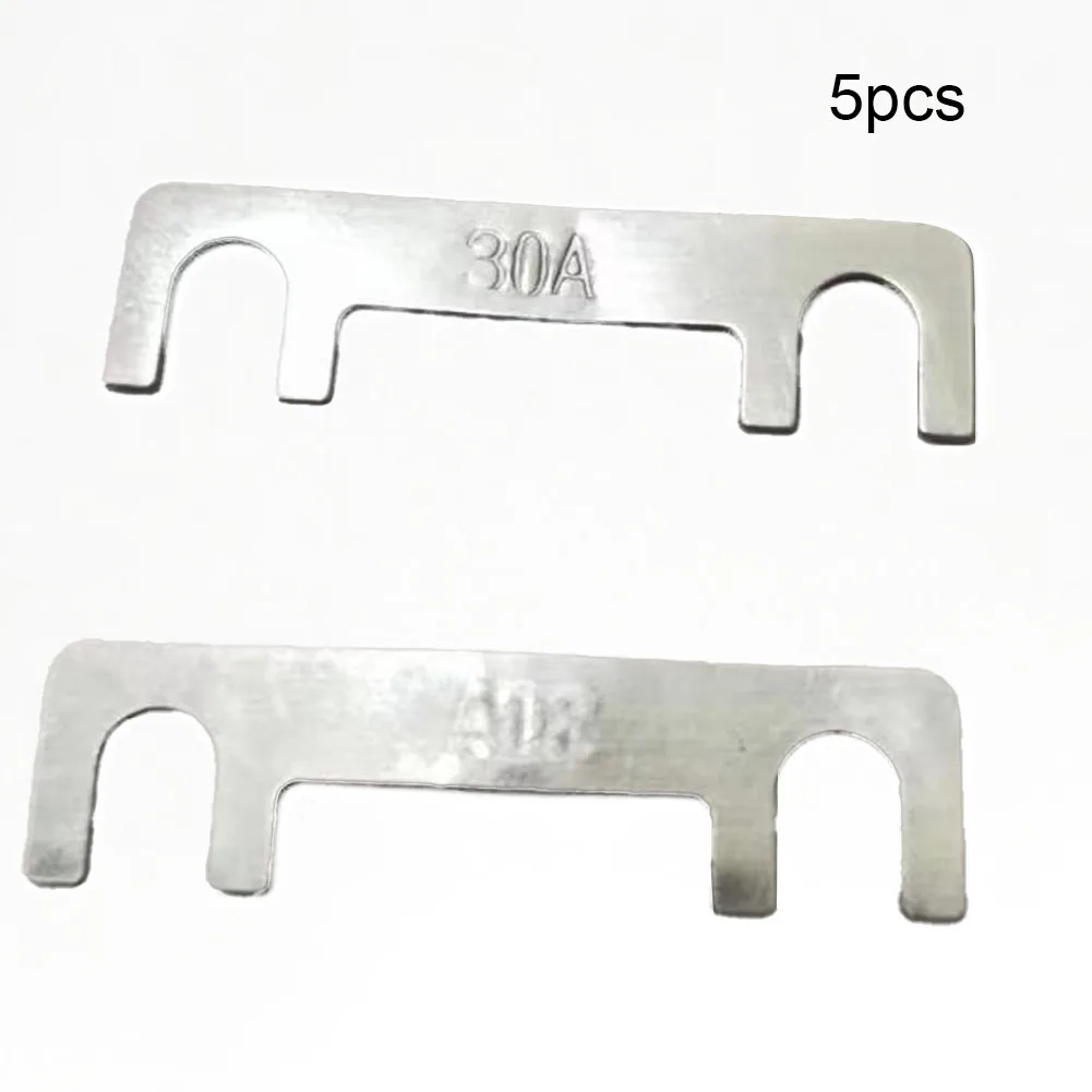 Car Fuse Plate Reliable 5PCS Car Fuse Flat Type with Over Current Protection for Automotive Electronics 32V 30A100A Fuse