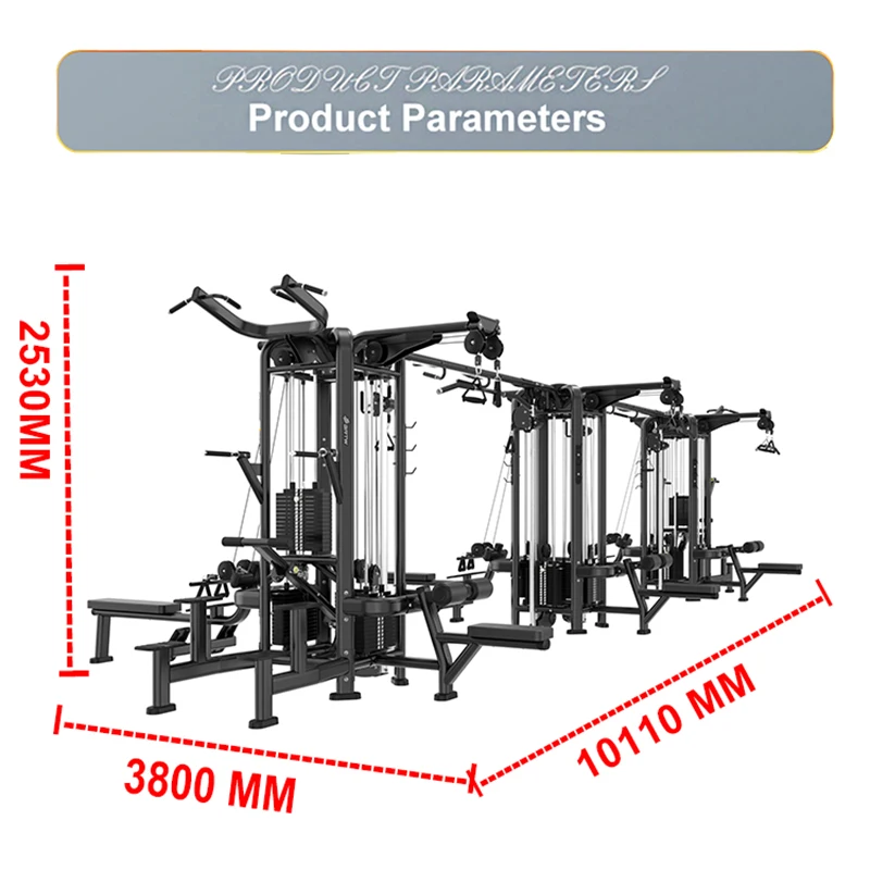 Multi Functional Trainer Gym Jungle 12 Stations Gym Trainer Factory Supplier Of Equipment