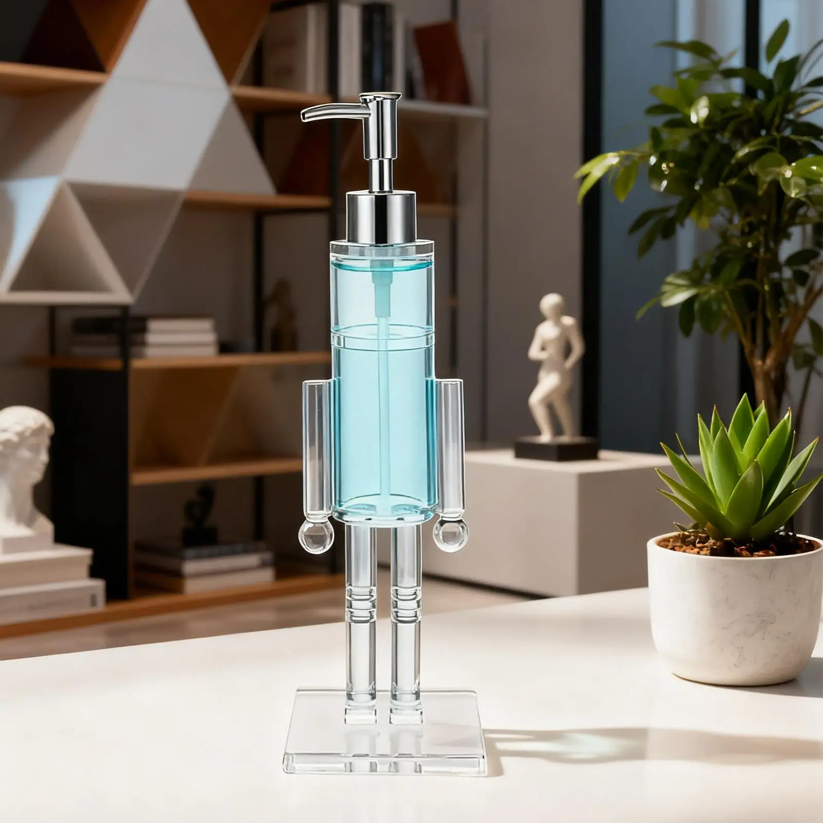 Bouteille de désinfectant pour les mains en forme de casse-noisette, distributeur de savon liquide rechargeable, pompe transparente pour Lotion désinfectante pour les mains de vacances