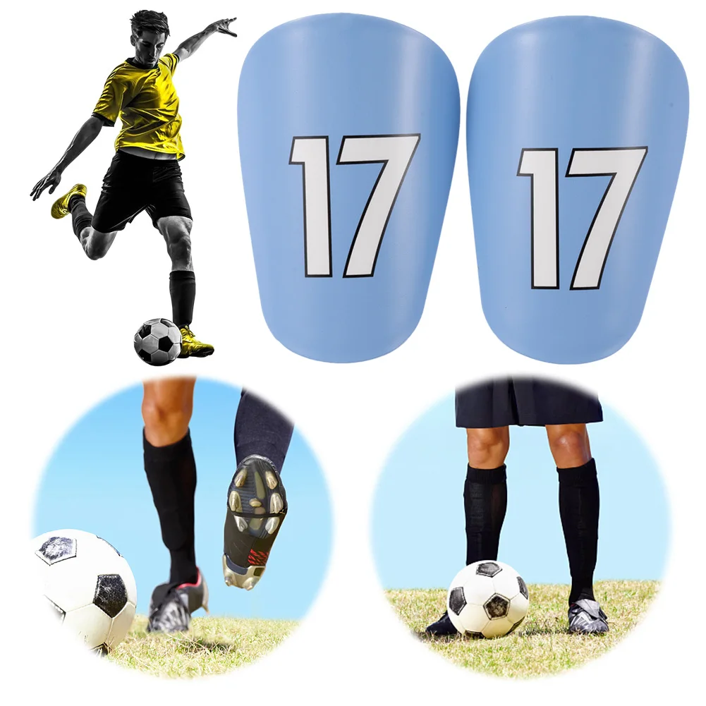 2pcs Mini Soccer Shin Guards Shock Absorbing Protective Equipment Shin Guards Soccer Miniature Shin Guards for Kids Youth Adults