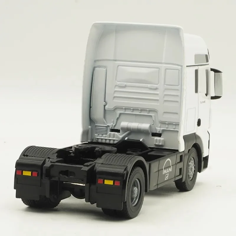 MAN-remolque TGX 1:43 para niños, camión semirremolque, coche de aleación fundido a presión y vehículos de juguete, modelo de coche a escala en