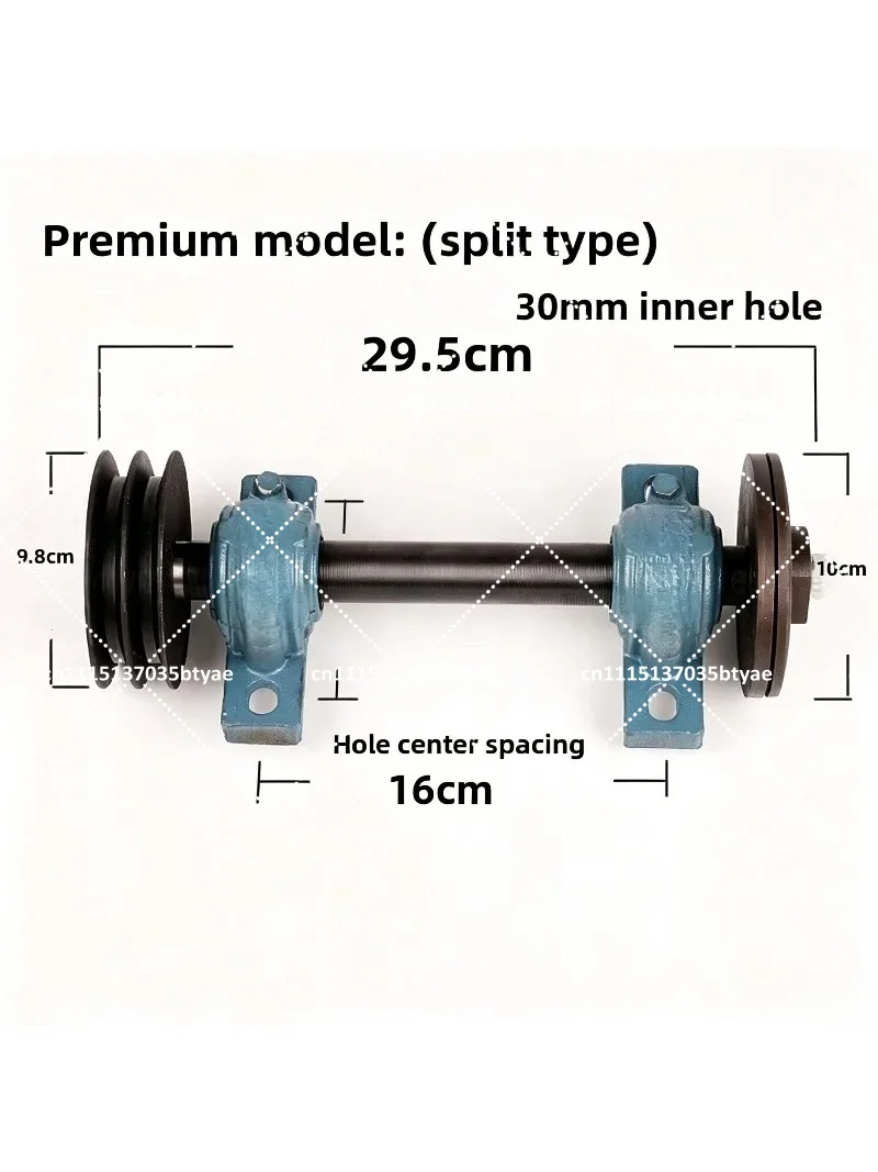 Simple woodworking table saw spindle, table drama seat shaft assembly, table saw shaft