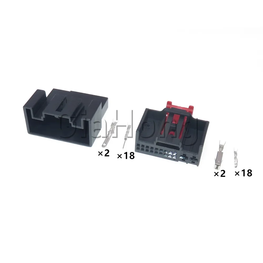 1 Set 20 Ways 1-1394803-1 1K0971975 AC Assembly Plug For VW Skoda 1-1394805-1 Auto Motor and Air Conditioning Controller Socket