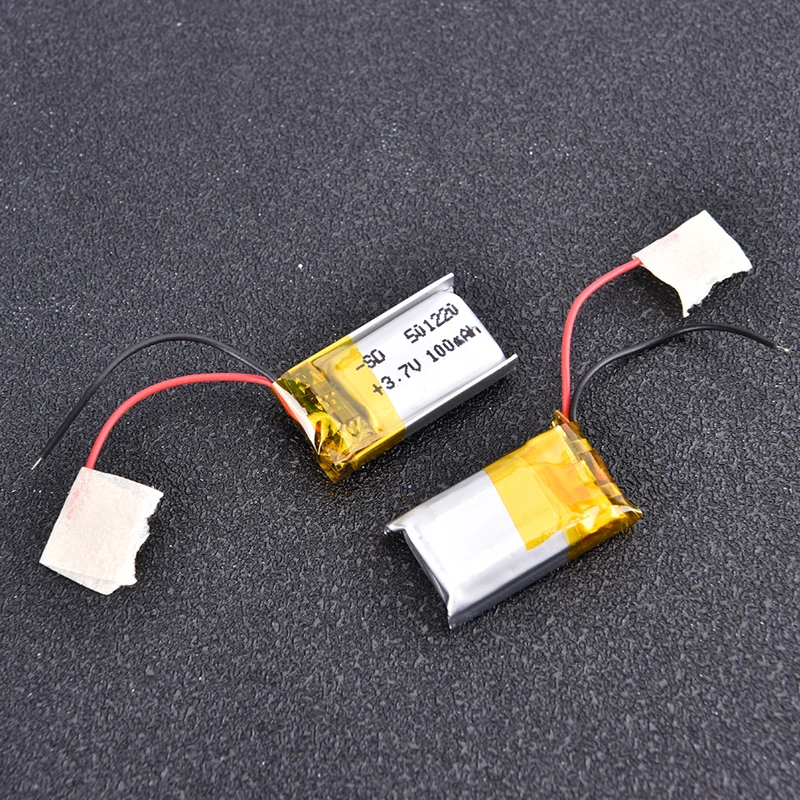 1Pc New 3.7V 100mAh LiPo 1S Polymer Rechargeable Battery Anki Overdrive Headset