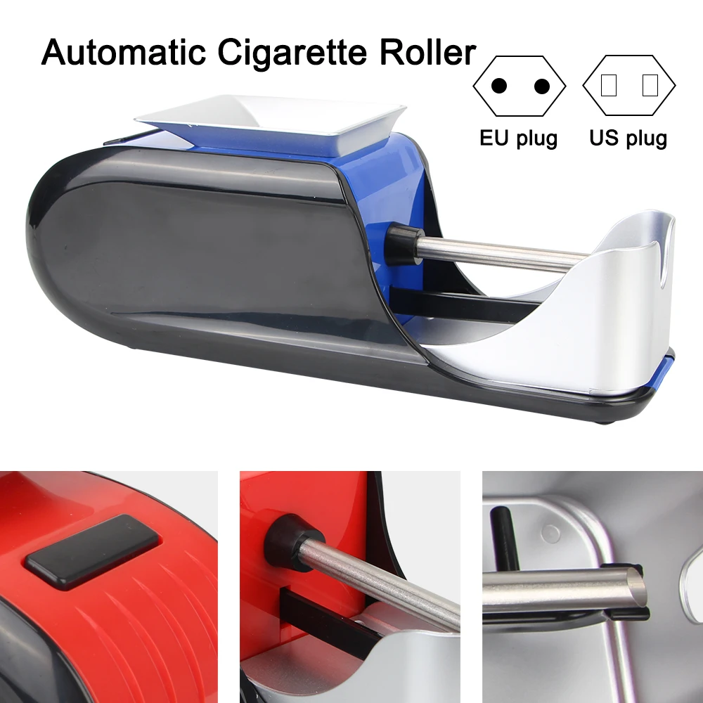 Smoking Tool DIY EU/US Plug Filling Materials Tobacco Roller Cigarette Rolling Machine Tobacco Rolling Injector