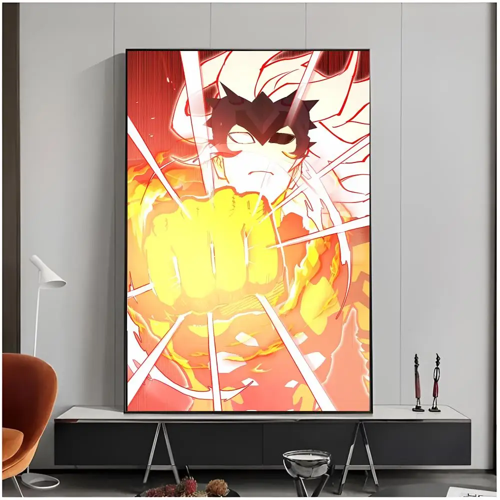Gaming Manhwa H-Hardcore Leveling Warrior Poster Living Room Bedroom Decorative Print Unframed Decor