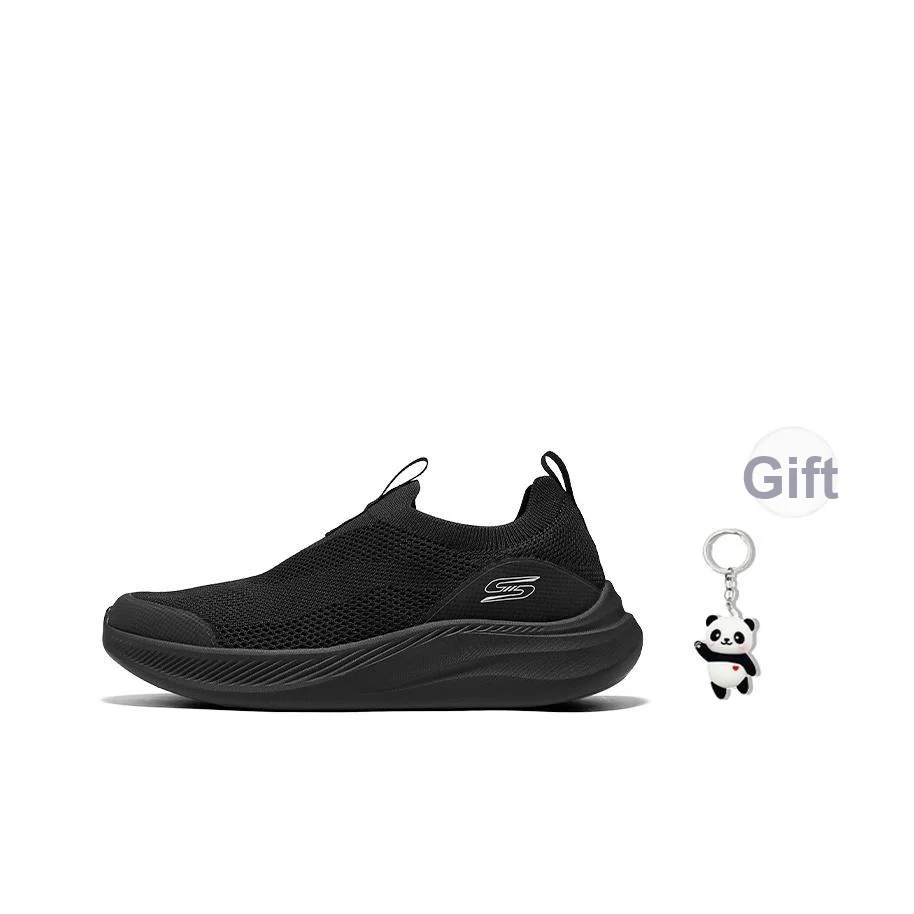 Skechers BOB'S MENS Breathable Rebound Walking Shoes Men's Black 118156-BBK - view 6