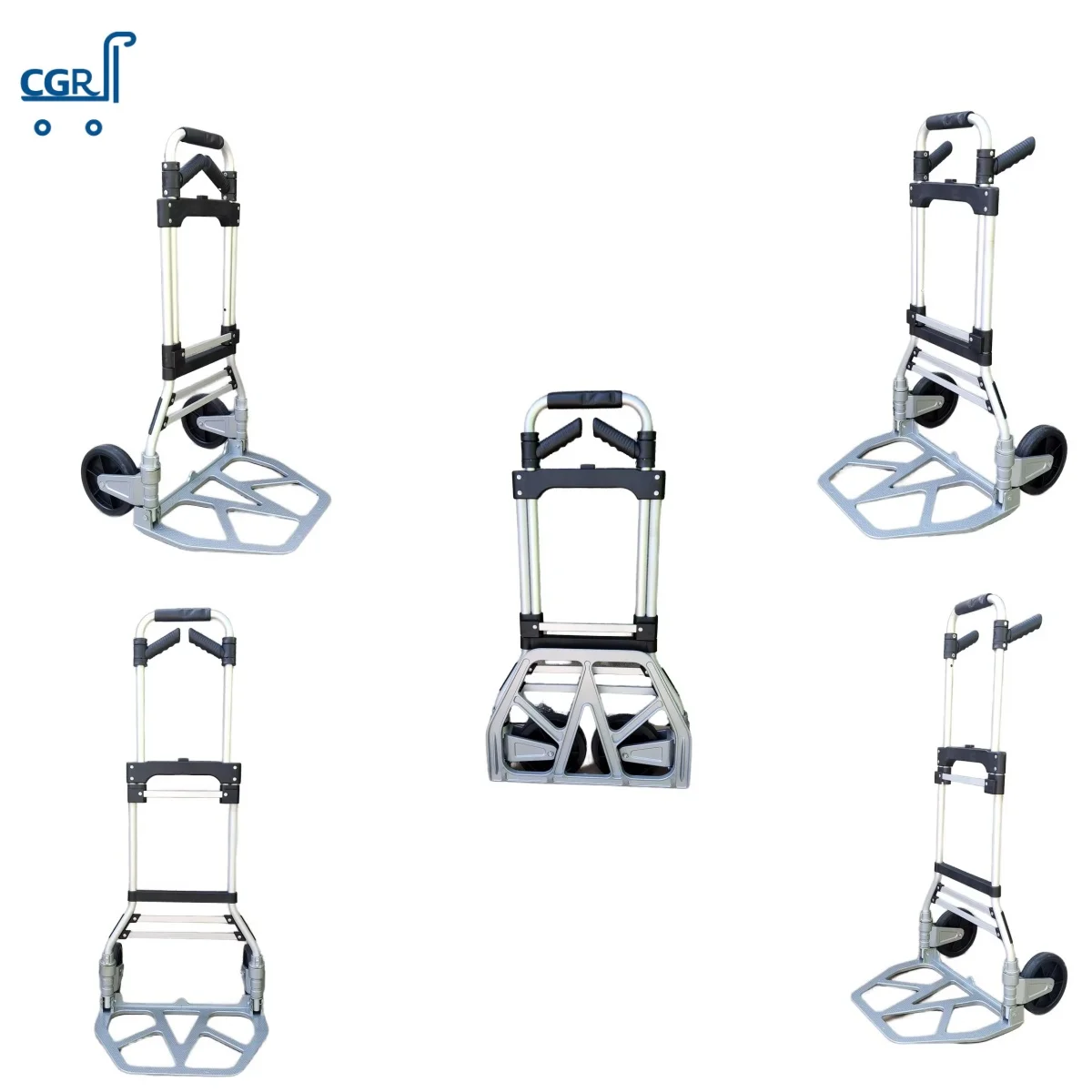 

Алюминиевая складная ручная тележка с колесами из TPR, грузоподъемность 80 кг, для покупок