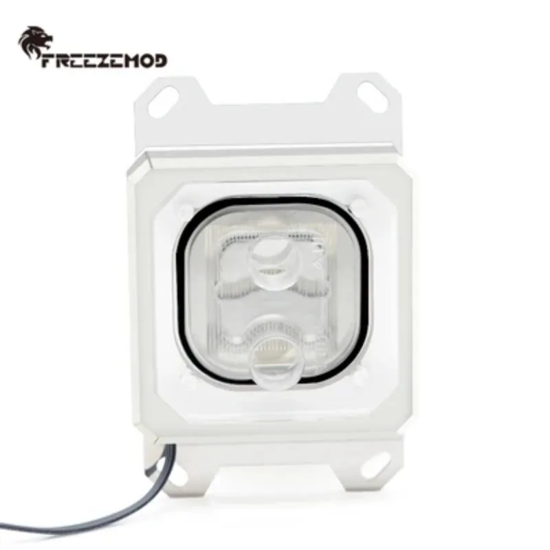 FREEZEMOD AMD-PK5E Aurora CPU Water Block Red Copper Base Diffuse RGB Light AM4 AM5 Ryzen Cooling Head