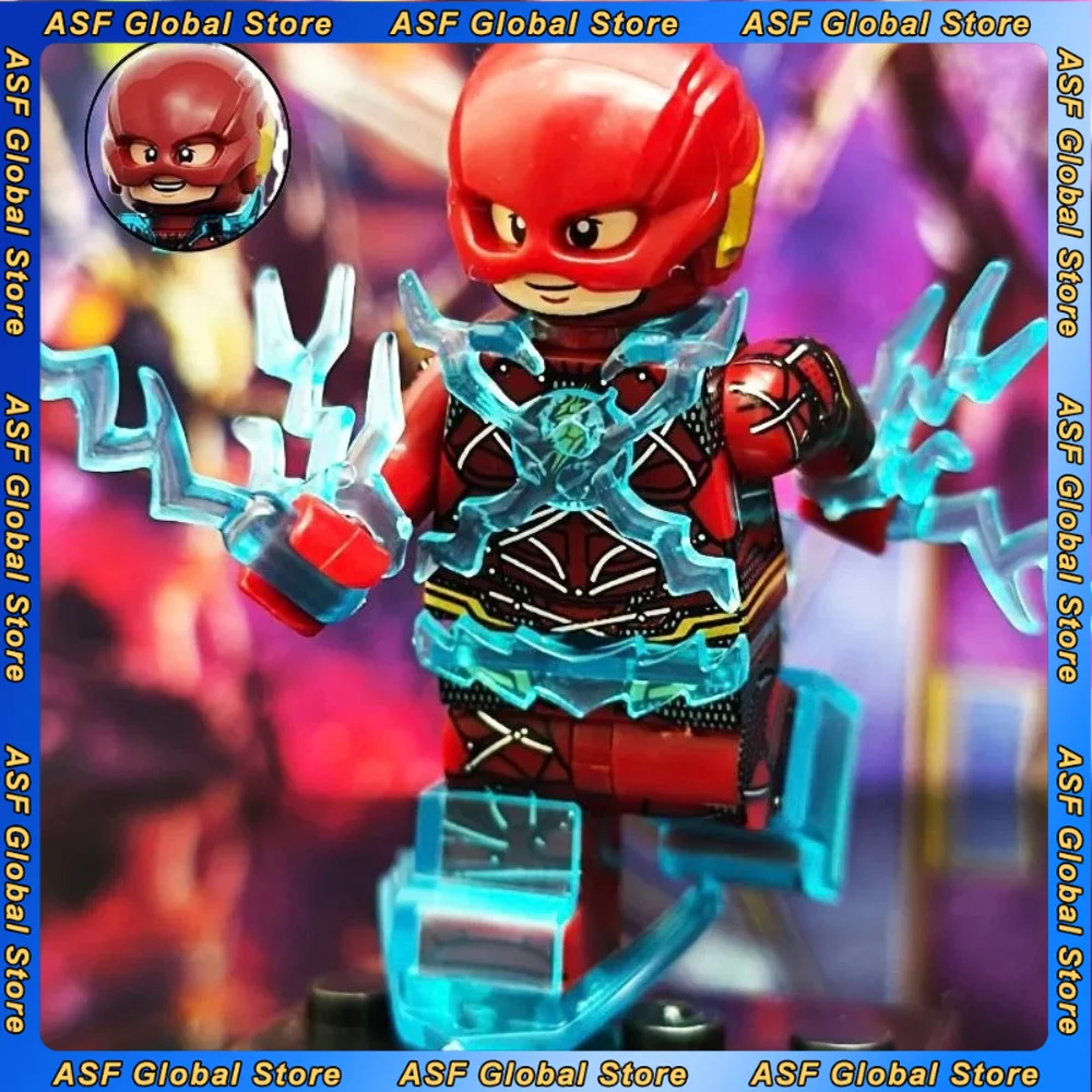 Movie Figure The Flash 4cm New Perimeter Plastic Model Assembling Building Blocks Desktop Decoration Ornaments Gift Puzzle Toy