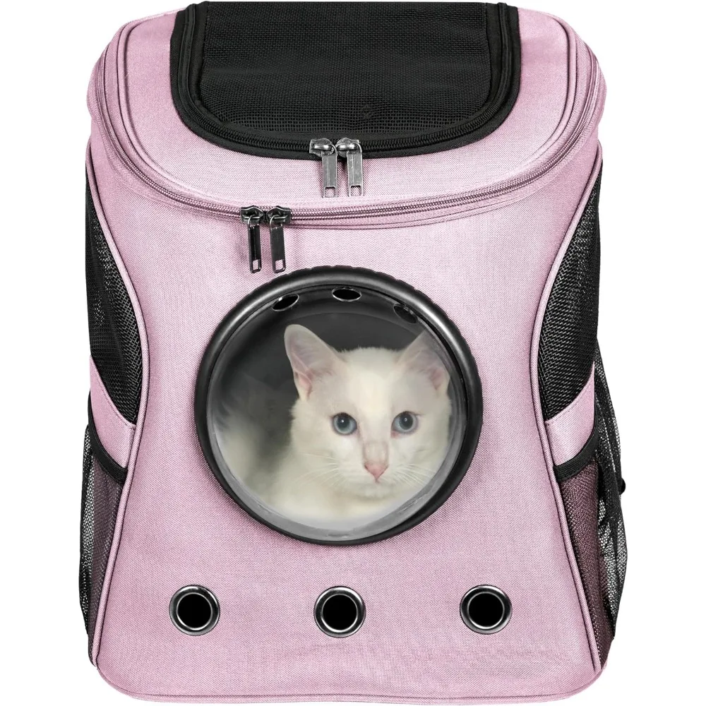 Pet Backpack Travel and Outdoor Use Changeable Window and Comfortable Pet Bag for Hiking Breathable Mesh Free Shipping Cat Home