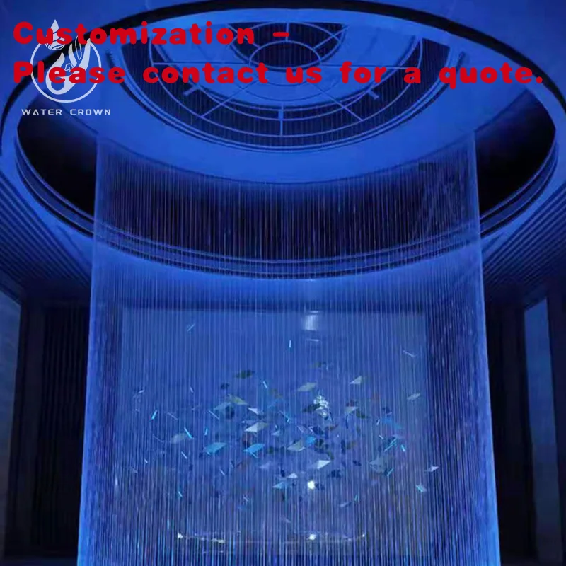 custom.Crown High Quality Customized Stainless Steel Indoor Outdoor Decorative Curtain Rain Curtain