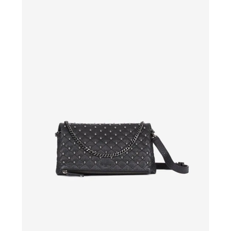 

Women's Shoulder Bag Pu Leather Crossbody Casual Handbag for Ladies Fashionable Luxury Female Brand Designer Rivet Decoration