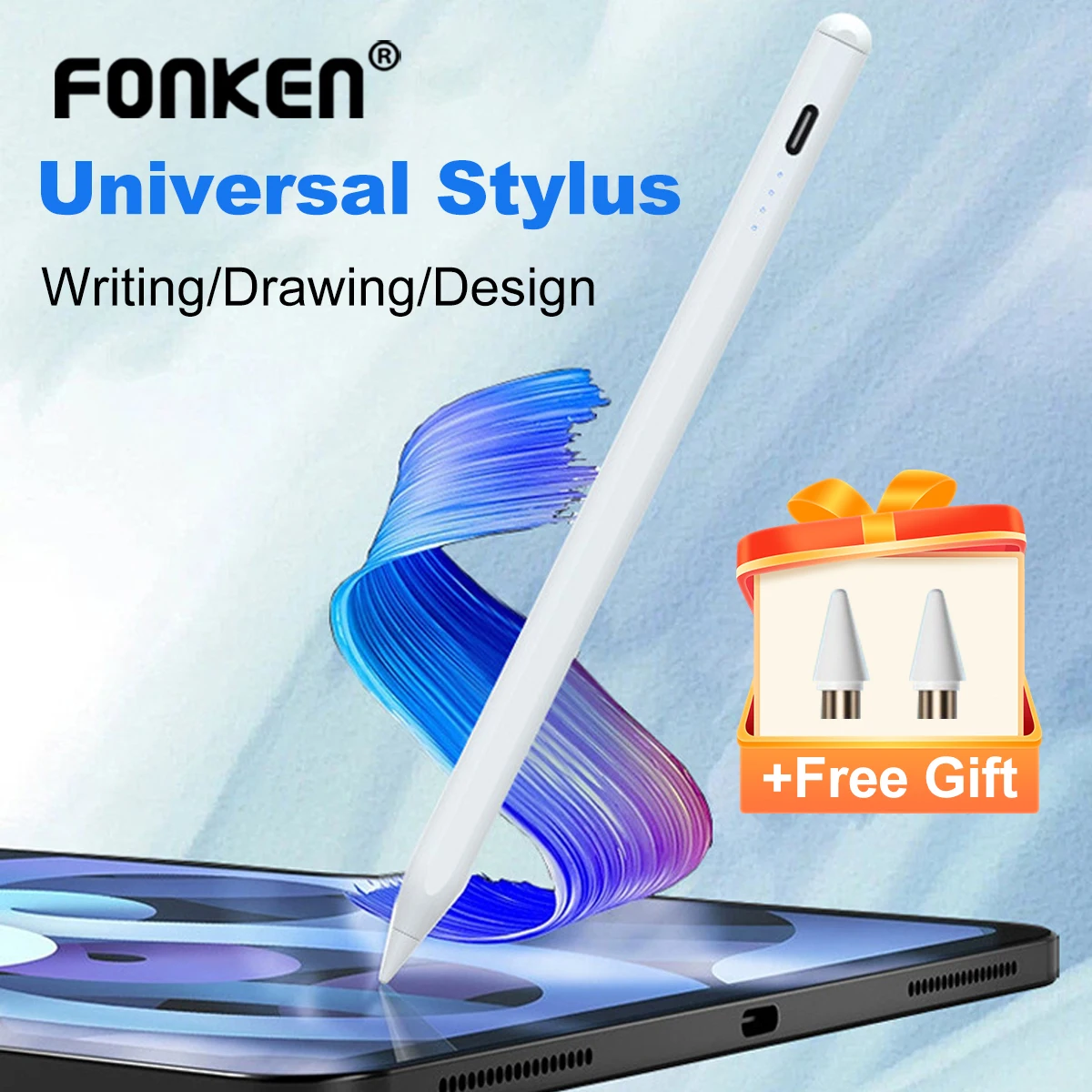 

Stylus Pen for Ios Android Capacitive Screen Touch Pen for Ipad Apple Pencil for Huawei Xiaomi Tablet Pen With Power Display
