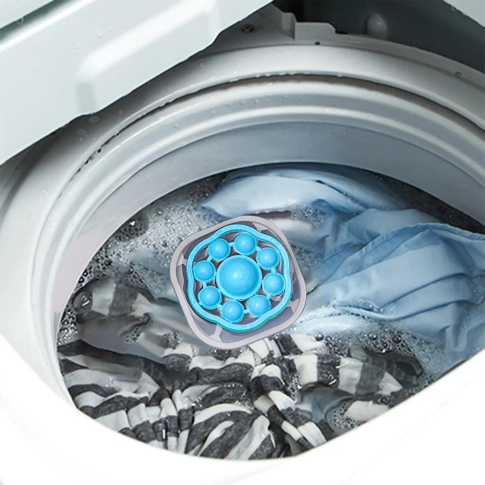 1PC Floating Mesh Hair & Debris Catcher Washing Machine Filter Laundry Hair Removal Wash Ball
