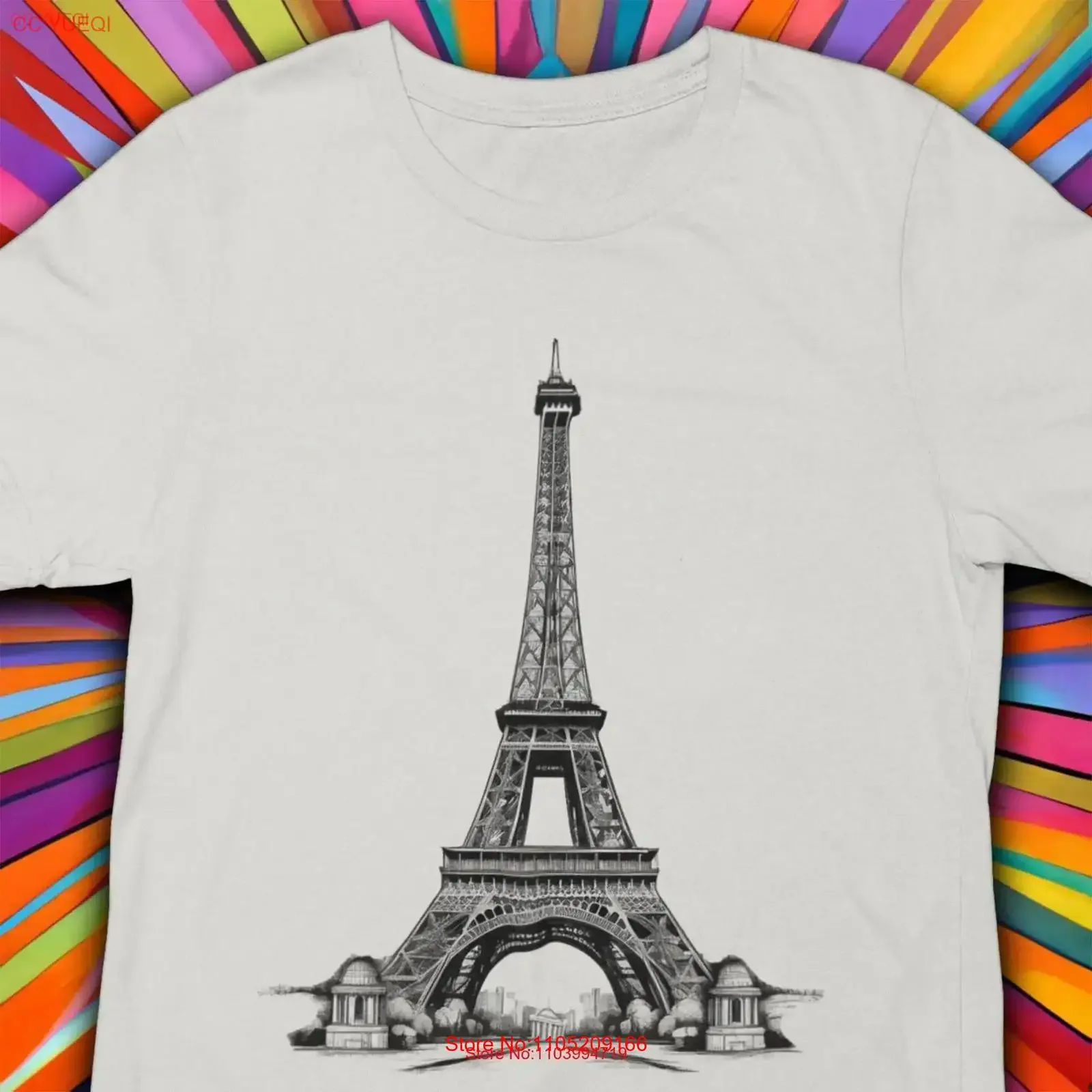 

Eiffel Tower Artwork Paris Landmark T Shirt 90S Nature Ex Boyfriend 1Year Anniversary Is My Therapy Awesome Dad vintage Washed