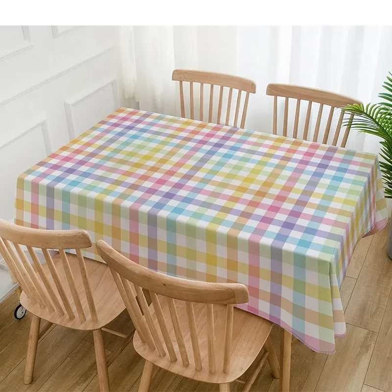 One bright buffalo print polyester tablecloth - the perfect choice for a country kitchen decoration