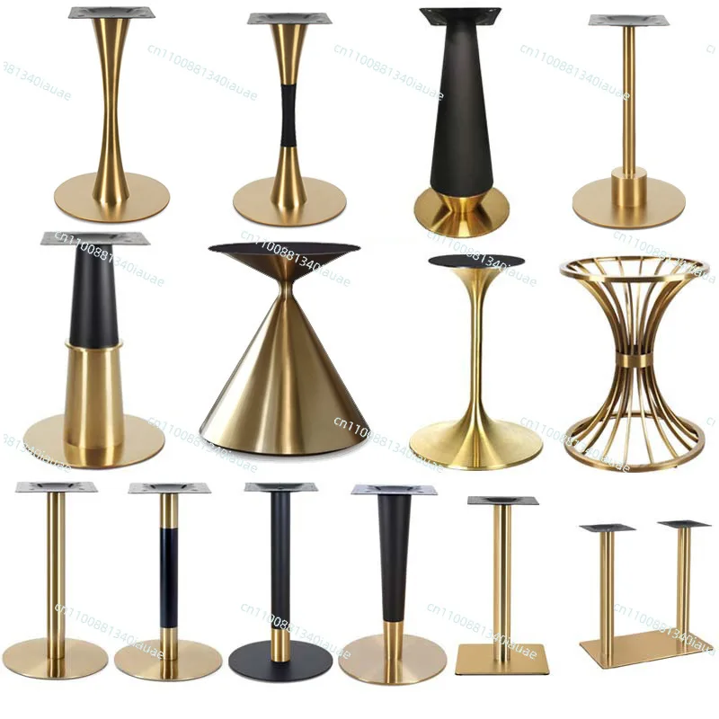 

Опоры для обеденного стола: Желтые титановые ножки, позолоченные ножки из нержавеющей стали, фурнитура для столов