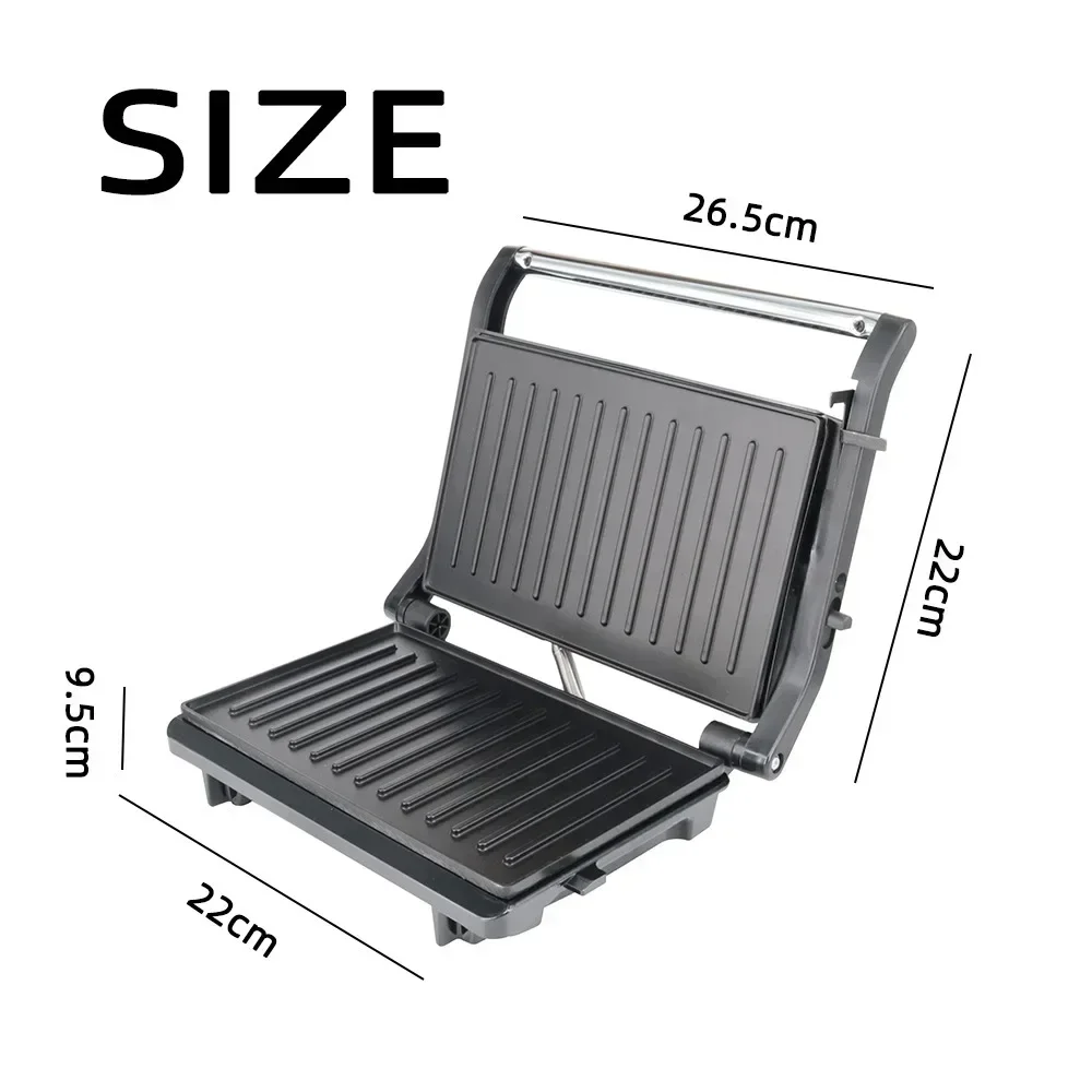 Grilled Steak Machine Double-sided Heating Panini Breakfast Machine Toast Burger Machine Smokeless Fried Barbecue