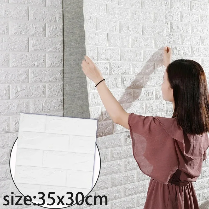 

Самоклеящиеся виниловые настенные художественные 3D обои XPE, пенопластовый материал, наклейки на стену для кухни, спальни, гостиной и мора