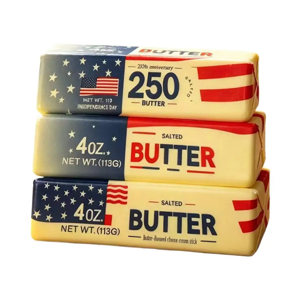 250th Anniversary Butter Stick Fidget Toys Squishy Elastic Cheese Stick Funny Decompression Stress Anxiety Relief Game Squeeze