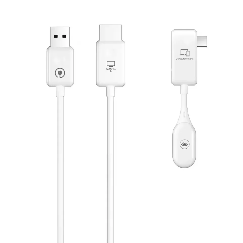 Type C Wireless HDMI Video Transmitter Receiver Extender Cable Adapter for Iphone 15 16 Ipad Pro Notebook Phone To TV Projector