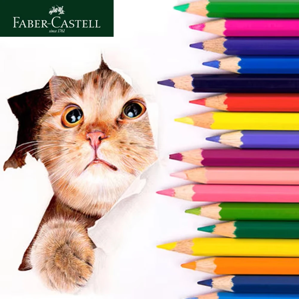 Faber Castell 72/48/36 Colored Pencils Set Student Beginners Hand Painted Graffiti Painting Art Supplies School Supplies Secure