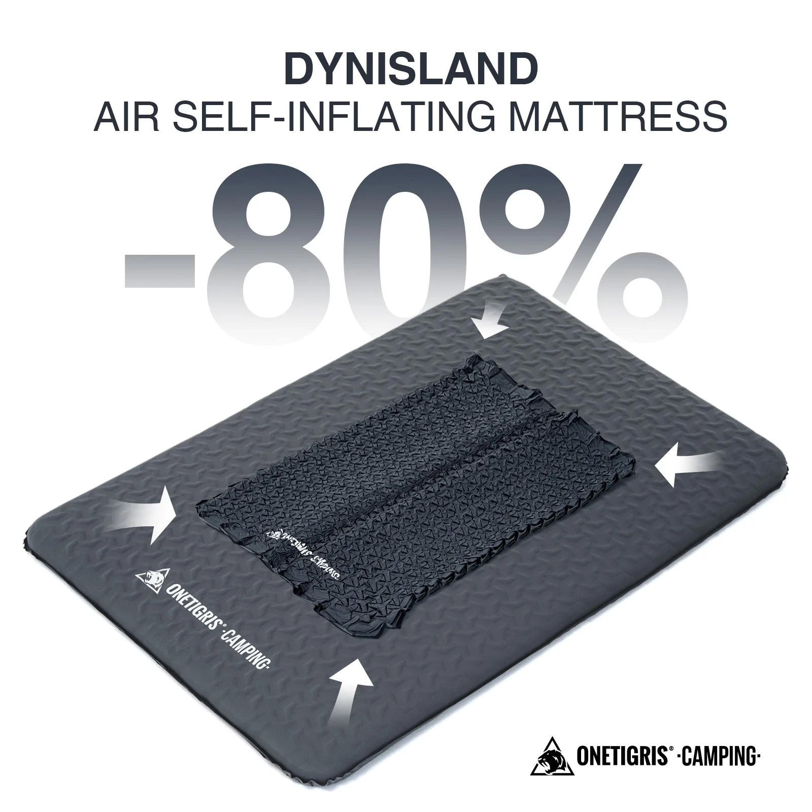 

OneTigris Dynisland Air Self-inflating Mattress Lightweight Sleeping Pad Portable Air Mats Camping Gear for Hiking Bushcraft