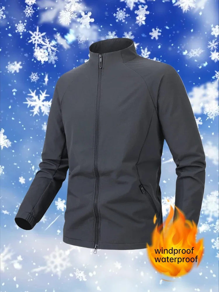 

Осень-зима 2022, мужская новая стильная одежда для велоспорта, куртка для бега для отдыха, водонепроницаемая куртка с воротником-стойкой, ветрозащитная куртка, пальто