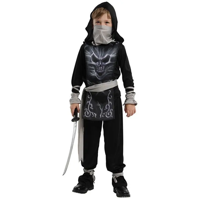 Loween Cosplay Anime Ninja Performance Costume B022 Ninja Outfit Roupa de Palco Infantil Festival Chinês Tradicional