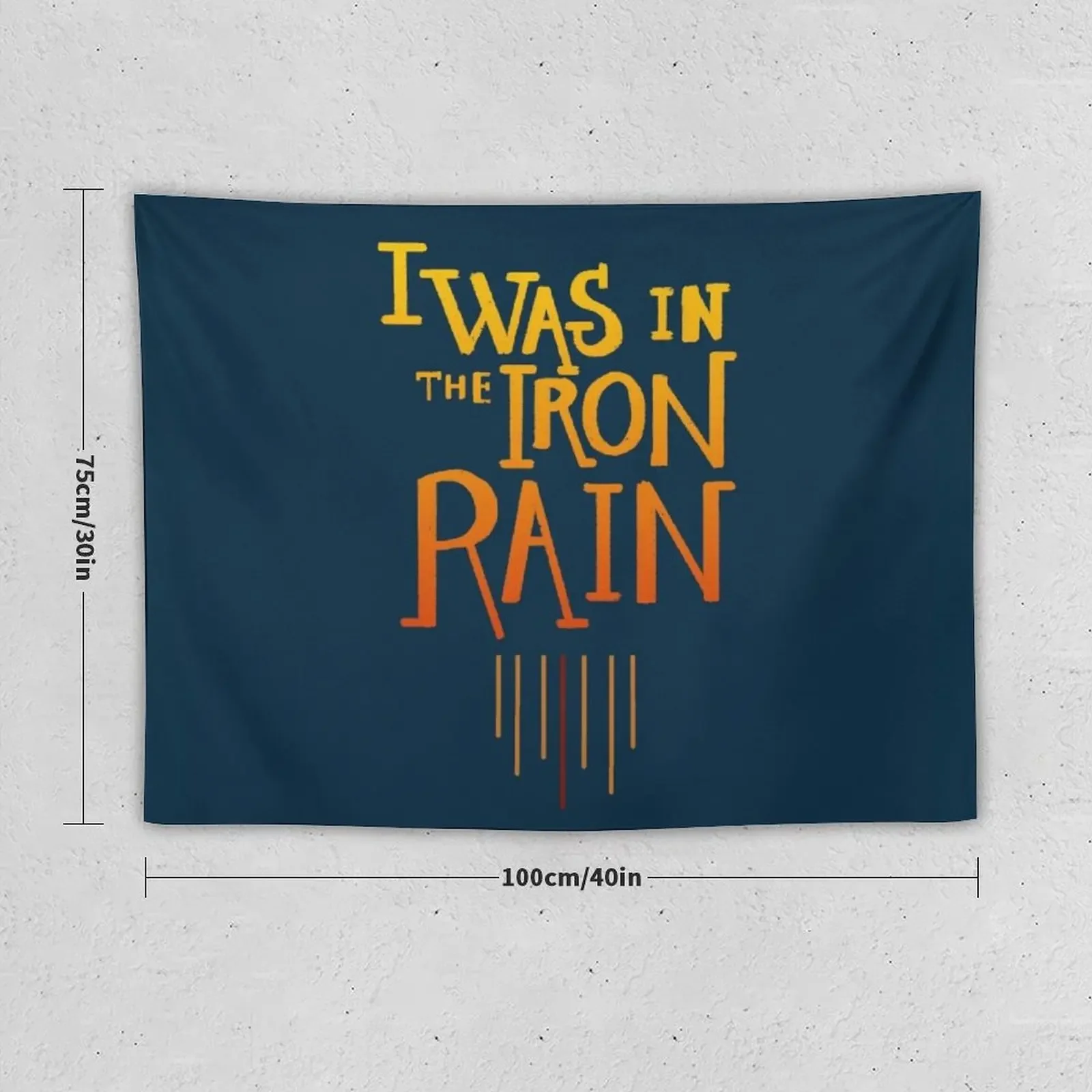 I was in the iron rain Tapestry Cute Decor Wallpaper Bedroom Tapestry