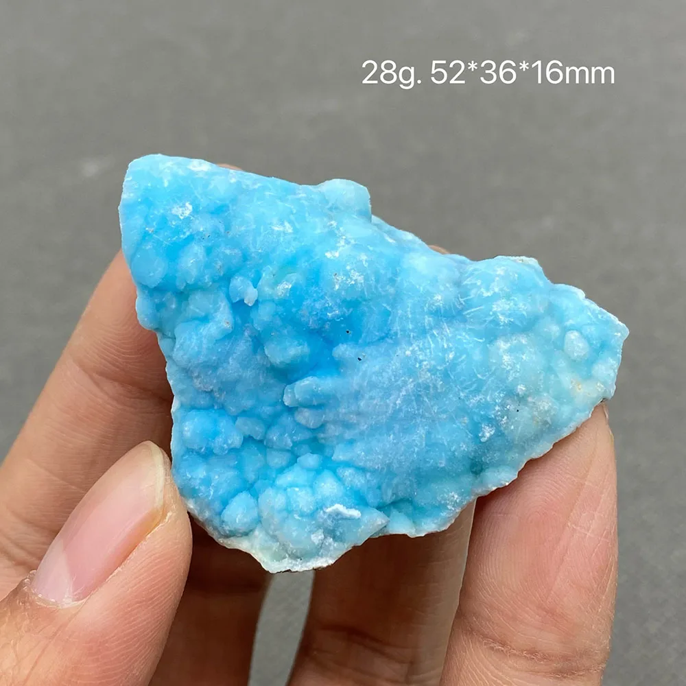 100% natural blue aragonite mineral specimen cures crystal gem collection.