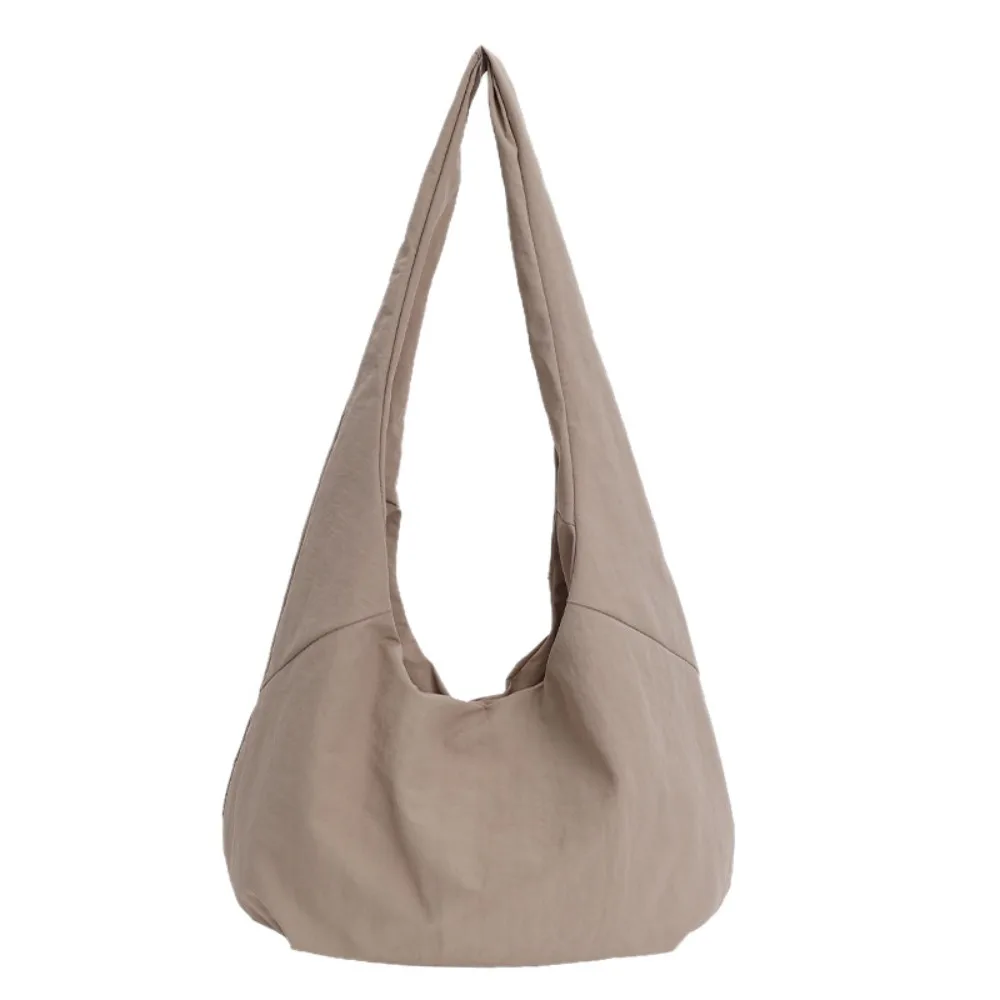 Candy Color Nylon Shoulder Bag Large Capacity Quick-dry Casual Tote Bag Solid Color Korean Style Japanese Style Shoulder Bag