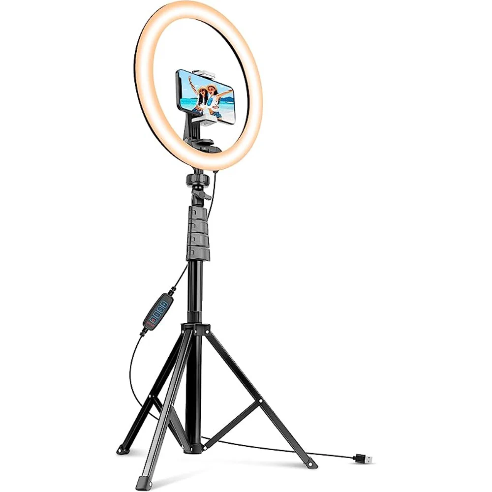 30cm Ring Light with 54-inch Selfie Stick,Sensyne Tripod and Phone Holder, Selfie Remote Control Circle Light for Live Stream