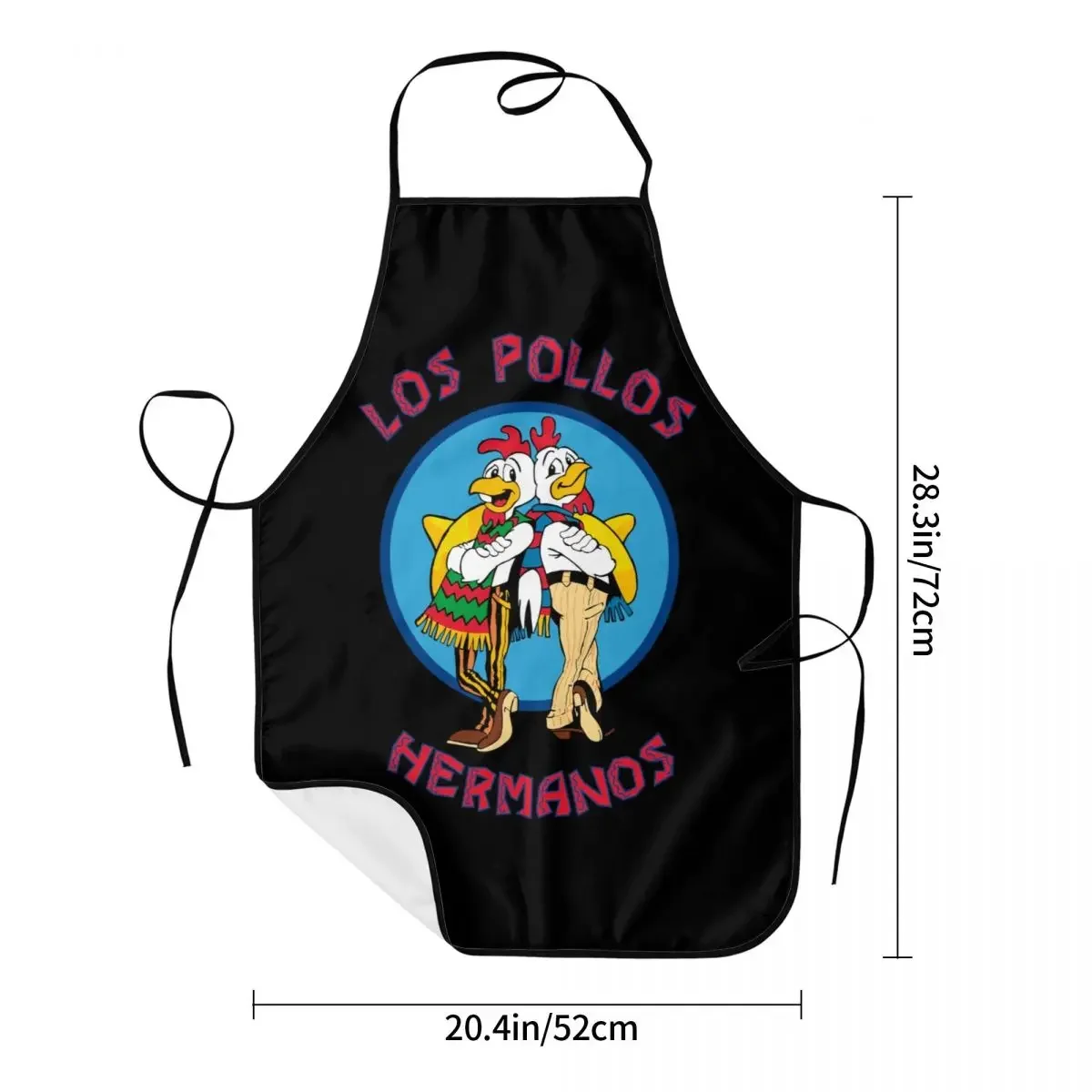 Delantal de Los Pollos Hermanos Breaking Bad para hombres y mujeres, babero de cocina para adultos, Chef, Tablier, cocina para hornear