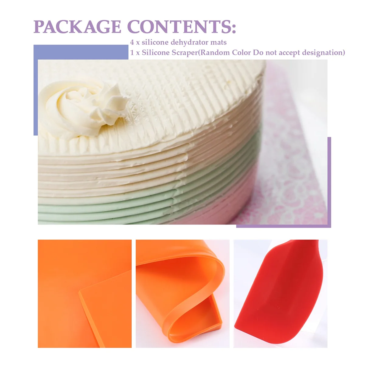 4 fogli di disidratatore in silicone, tappetini disidratatori con bordo per frutta, pelle, frutta liquida, carne, erbe con raschietto