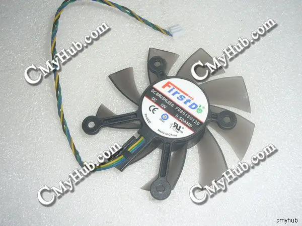 Вентилятор охлаждения видеокарты для ASUS NVIDIA 9600 9800 GT250 GT240 GT640 GT450 для FIRSTD FD8015U12D, графический процессор