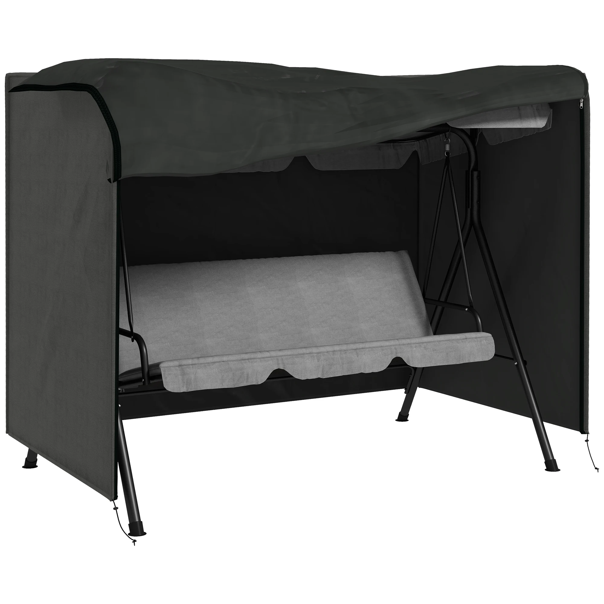 Outsunny Funda Balancín Jardín con 2 Cremalleras 205x124x164 cm