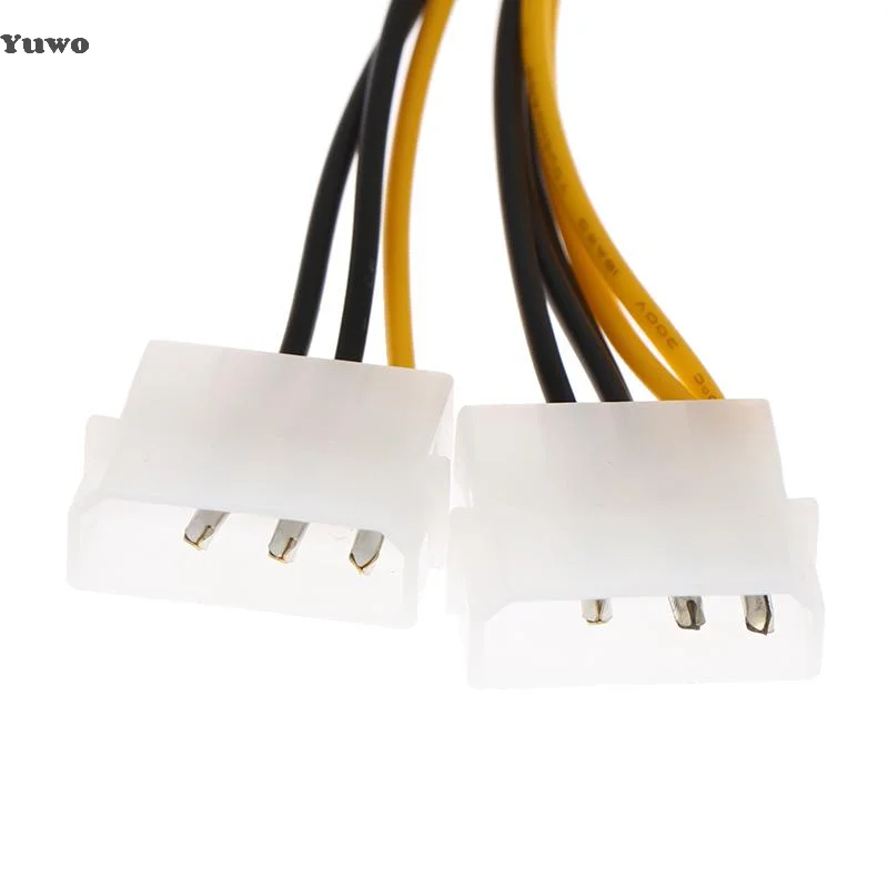 

[W3C] 1/2/5 шт. 8-контактная видеокарта «папа» на двойной 4-контактный женский шнур питания видеокарты, удлинительный кабель питания материнской платы