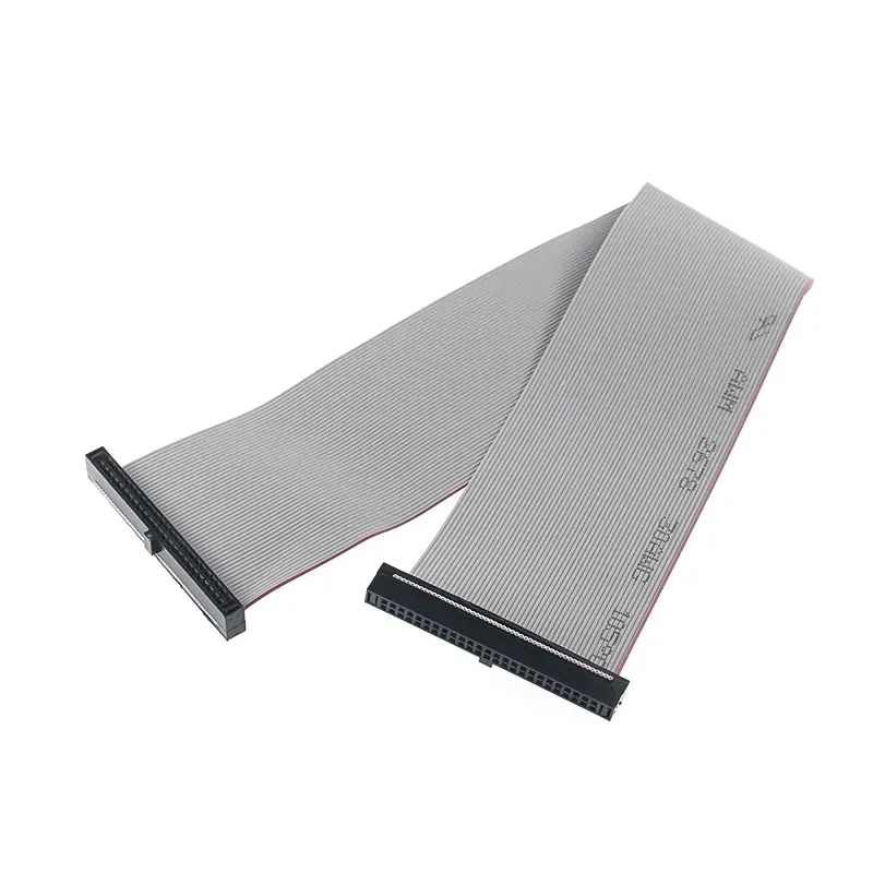 1Pcs FC 1.27mm Pitch Gray Flat Ribbon Data Cable IDC Double Ends Same Direction 6P/10/14/16/20/30/34/40/50 Pin JTAG ISP Download