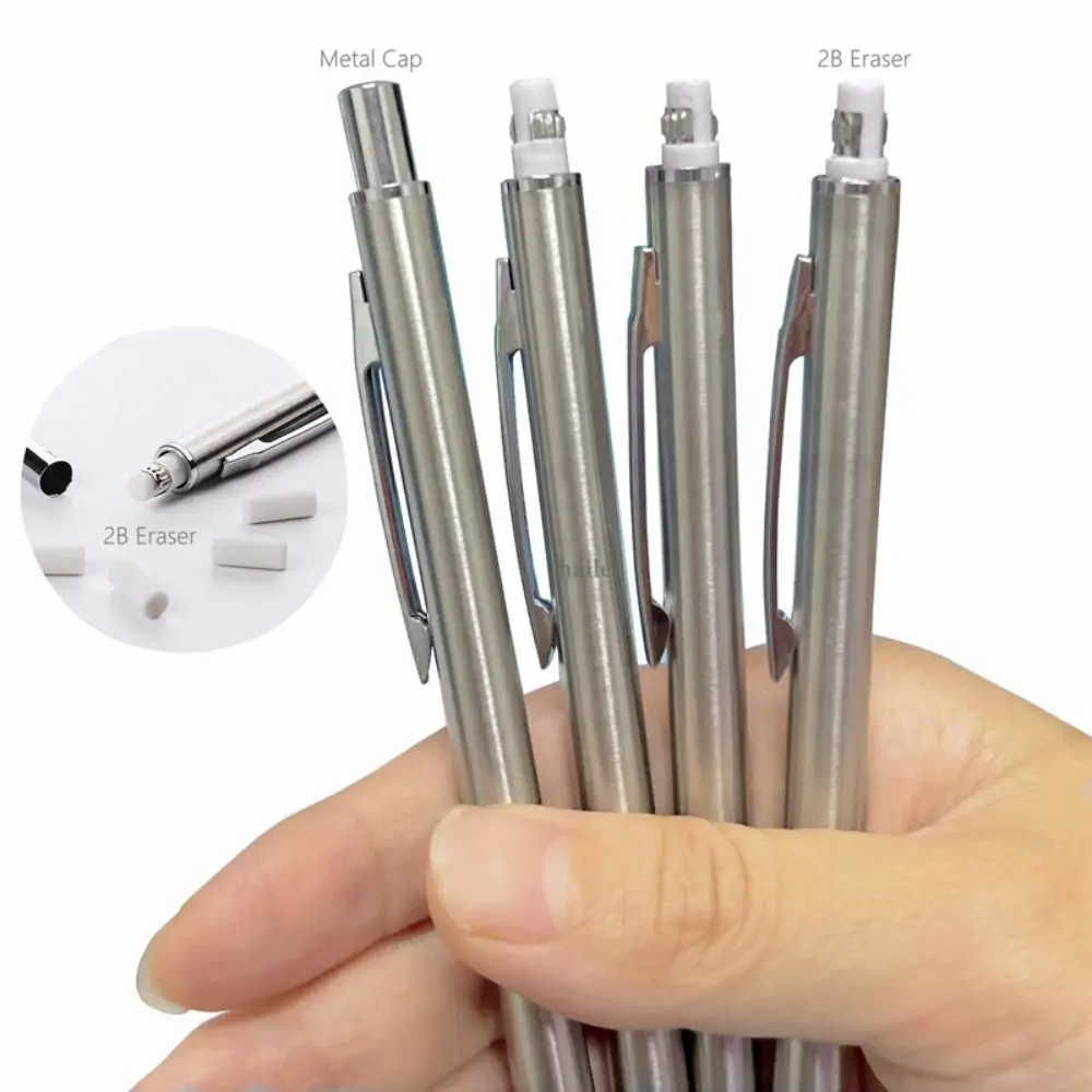 0.3/0.5/0.7/0.9mm Mechanical Pencil Metal Drawing Writing Tool Automatic Pencil Sketch Comics Design Propelling Pencil Students