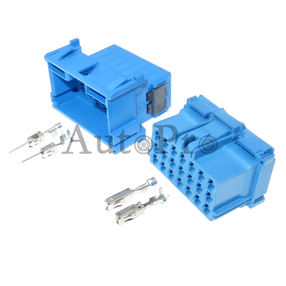 1 Set 21 Hole 6-968975-1 AC Assembly Auto Electric Wiring Adapter 967635-1 Blue Car Plug 3-967630-1 Automobile Unsealed Socket