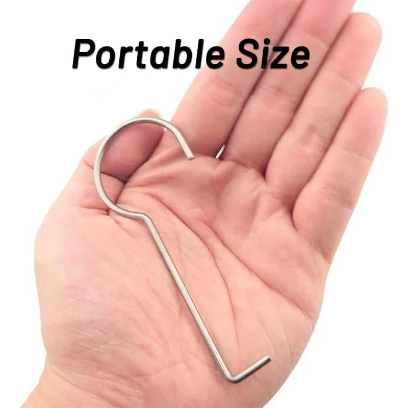 خطاف رفع 4 خطافات - دش من الفولاذ المقاوم للصدأ للتنظيف اليومي