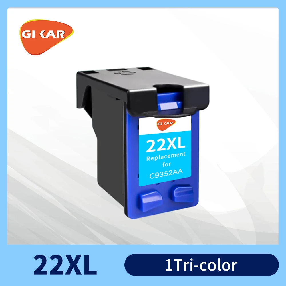 GIKAR Compatible Ink Cartridge for HP 21XL 22XL 21 22 XL Replacement For HP21 22Deskjet F2180 F2280 F4180 F2200 F380 380 Printer